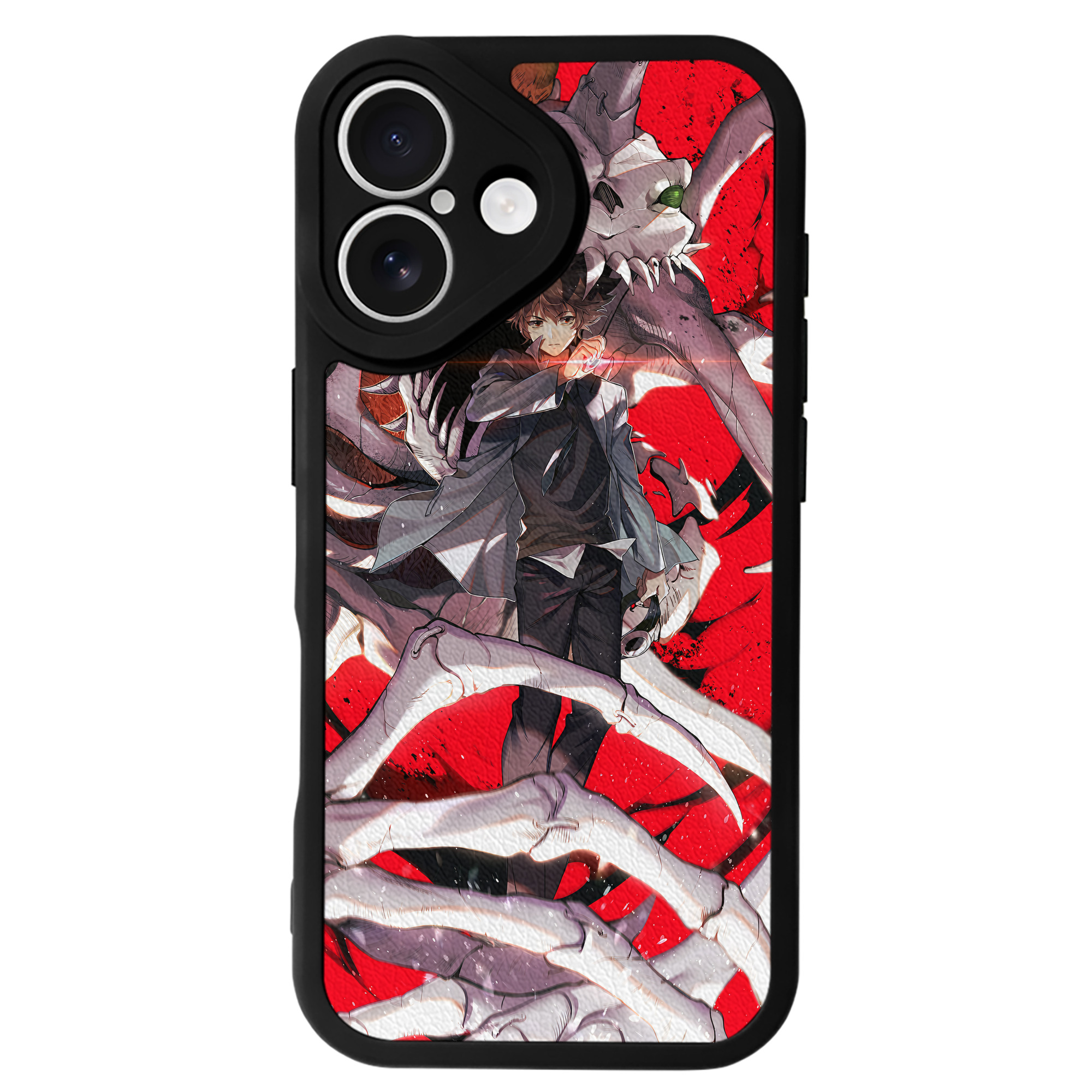 （画像用） Digimon デジタルモンスター/デジモン 【iPhone 16シリーズ対応】シリコンスマホケース（レザー調） 材質：シリコン
